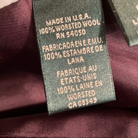 Vintage Lauren Ralph Lauren Crown Crest Sailor Wool Blazer Navy Blue & Gold 4P - Picture 14 of 14